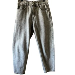 Gap High Rise Barrel Jeans Light Grey Size 27